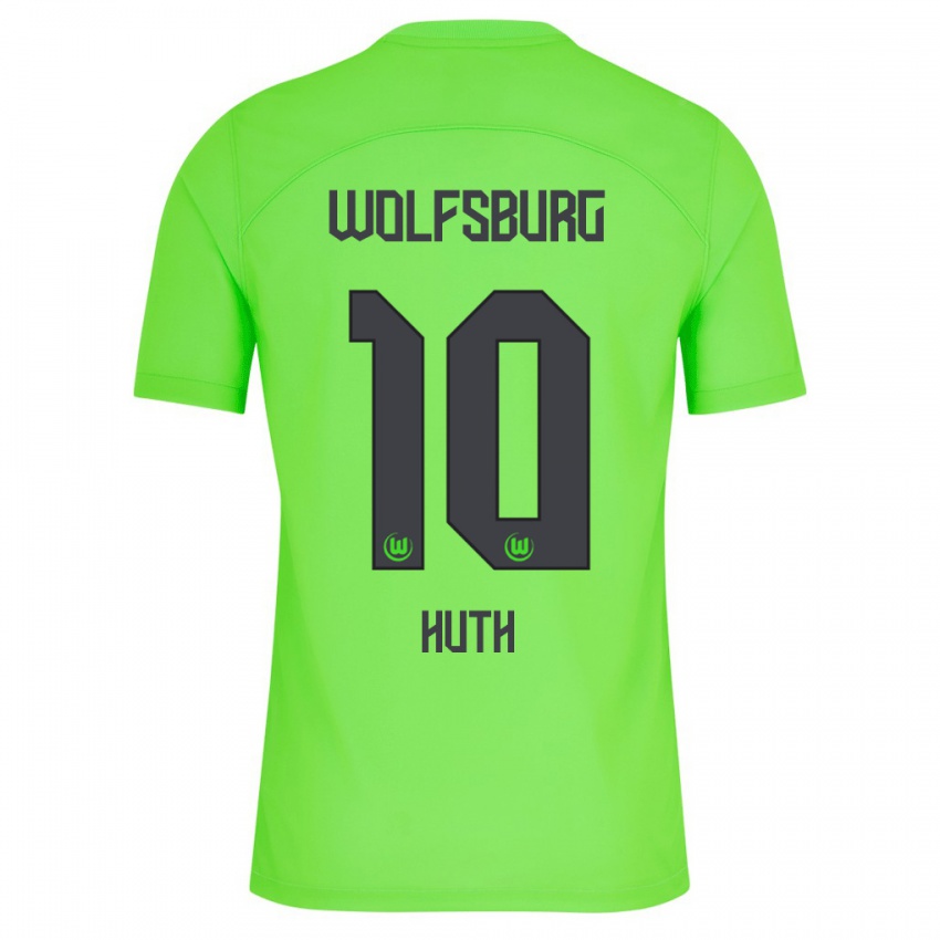 Niño Camiseta Svenja Huth #10 Verde 1ª Equipación 2023/24 La Camisa