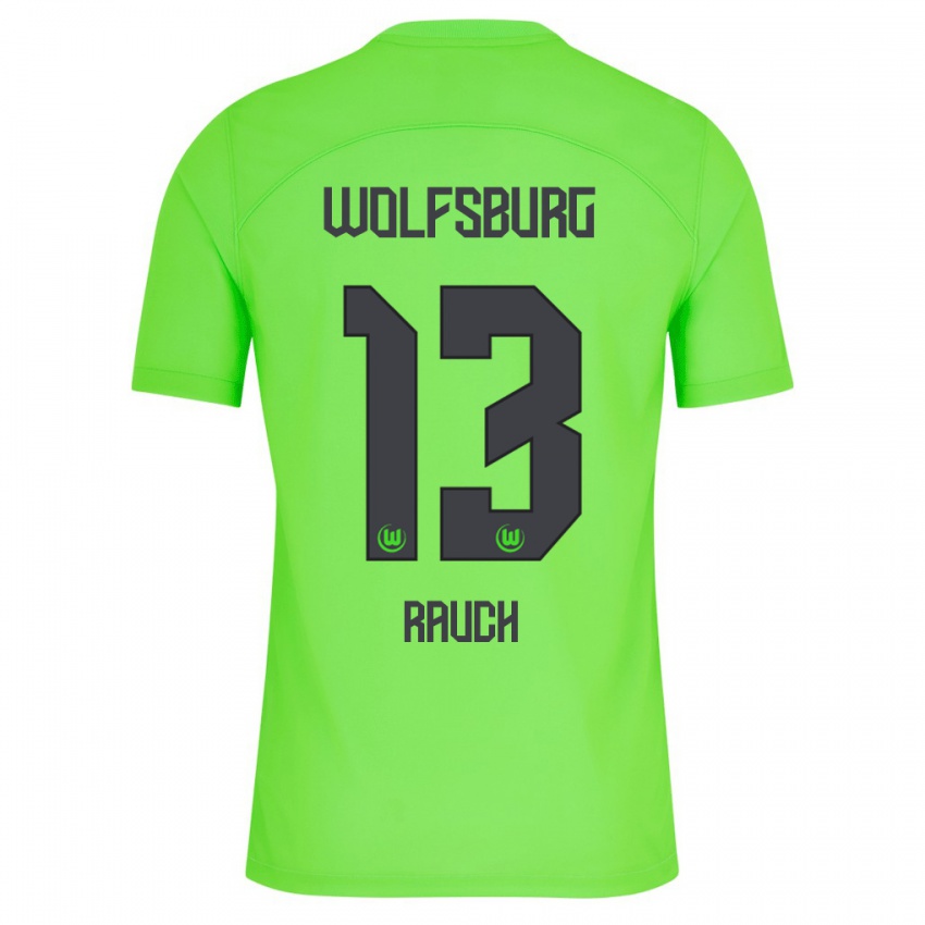 Niño Camiseta Felicitas Rauch #13 Verde 1ª Equipación 2023/24 La Camisa