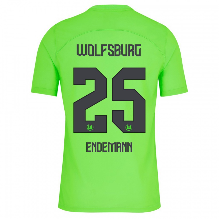 Niño Camiseta Vivien Endemann #25 Verde 1ª Equipación 2023/24 La Camisa