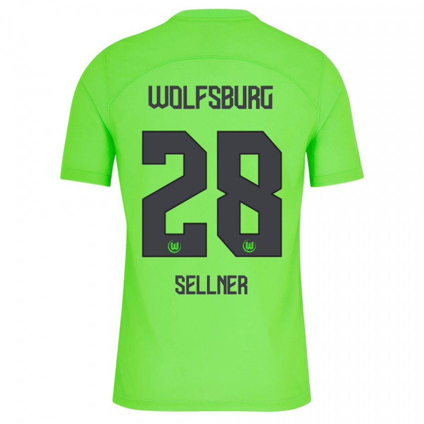 Niño Camiseta Tabea Sellner #28 Verde 1ª Equipación 2023/24 La Camisa
