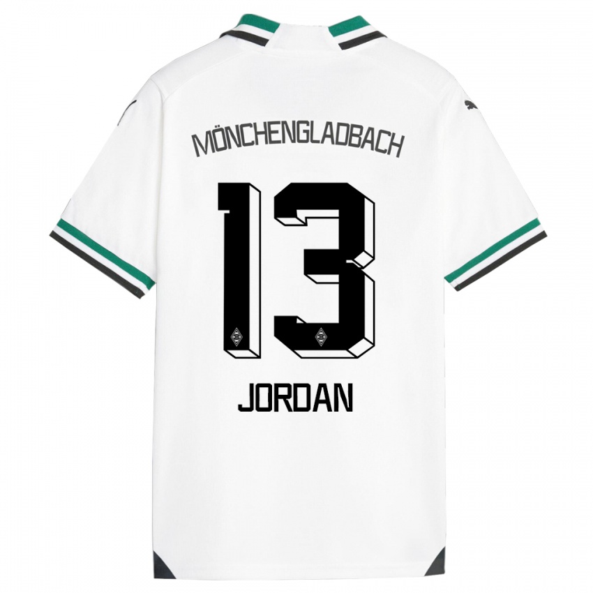 Niño Camiseta Jordan #13 Blanco Verde 1ª Equipación 2023/24 La Camisa