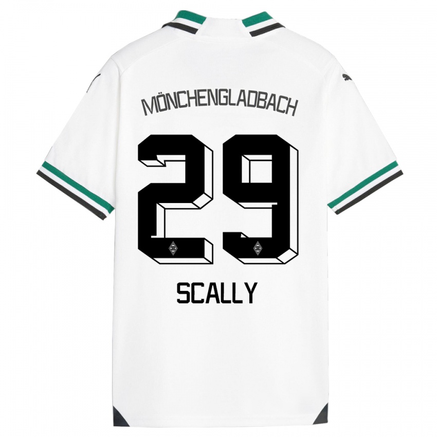 Niño Camiseta Joe Scally #29 Blanco Verde 1ª Equipación 2023/24 La Camisa