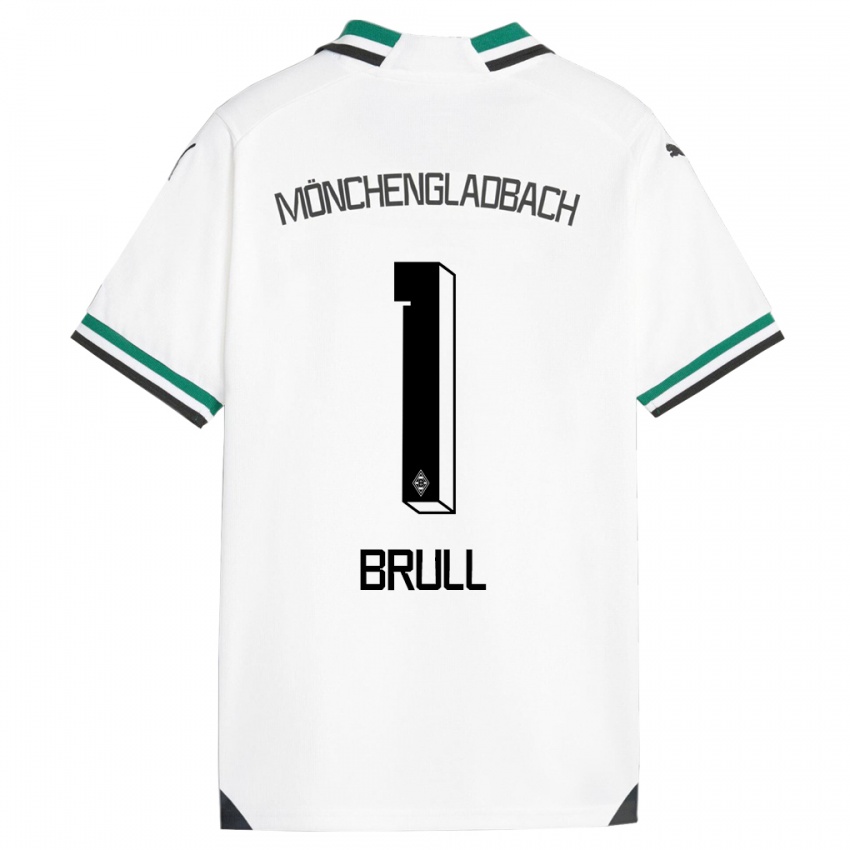 Niño Camiseta Maximilian Brüll #1 Blanco Verde 1ª Equipación 2023/24 La Camisa