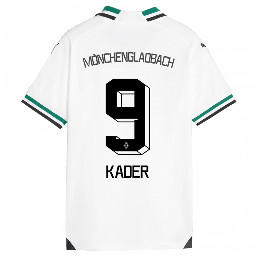 Niño Camiseta Cagatay Kader #9 Blanco Verde 1ª Equipación 2023/24 La Camisa