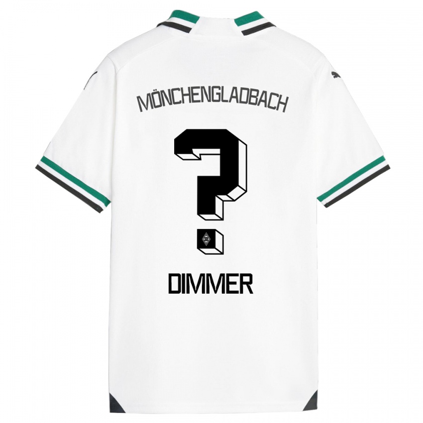 Niño Camiseta Florian Dimmer #0 Blanco Verde 1ª Equipación 2023/24 La Camisa