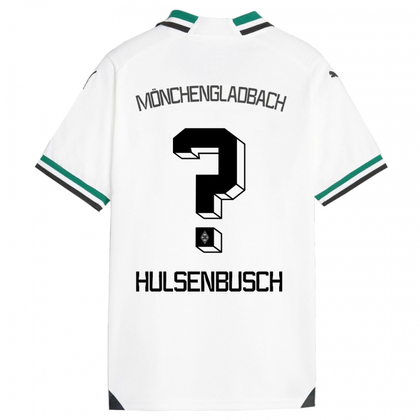 Niño Camiseta Daniel Hülsenbusch #0 Blanco Verde 1ª Equipación 2023/24 La Camisa