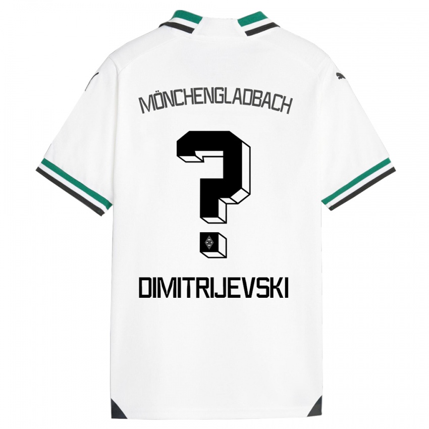 Niño Camiseta Maximilian Dimitrijevski #0 Blanco Verde 1ª Equipación 2023/24 La Camisa