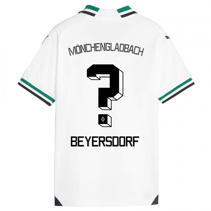 Niño Camiseta Chris Beyersdorf #0 Blanco Verde 1ª Equipación 2023/24 La Camisa