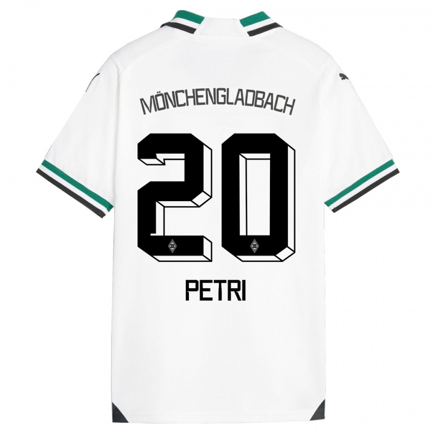 Niño Camiseta Paula Petri #20 Blanco Verde 1ª Equipación 2023/24 La Camisa
