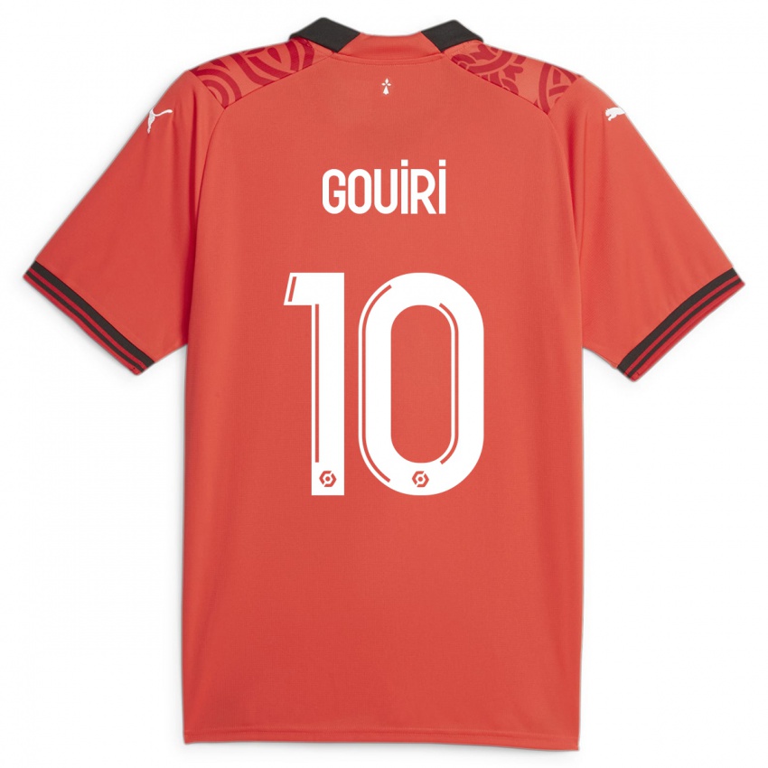 Niño Camiseta Amine Gouiri #10 Rojo 1ª Equipación 2023/24 La Camisa