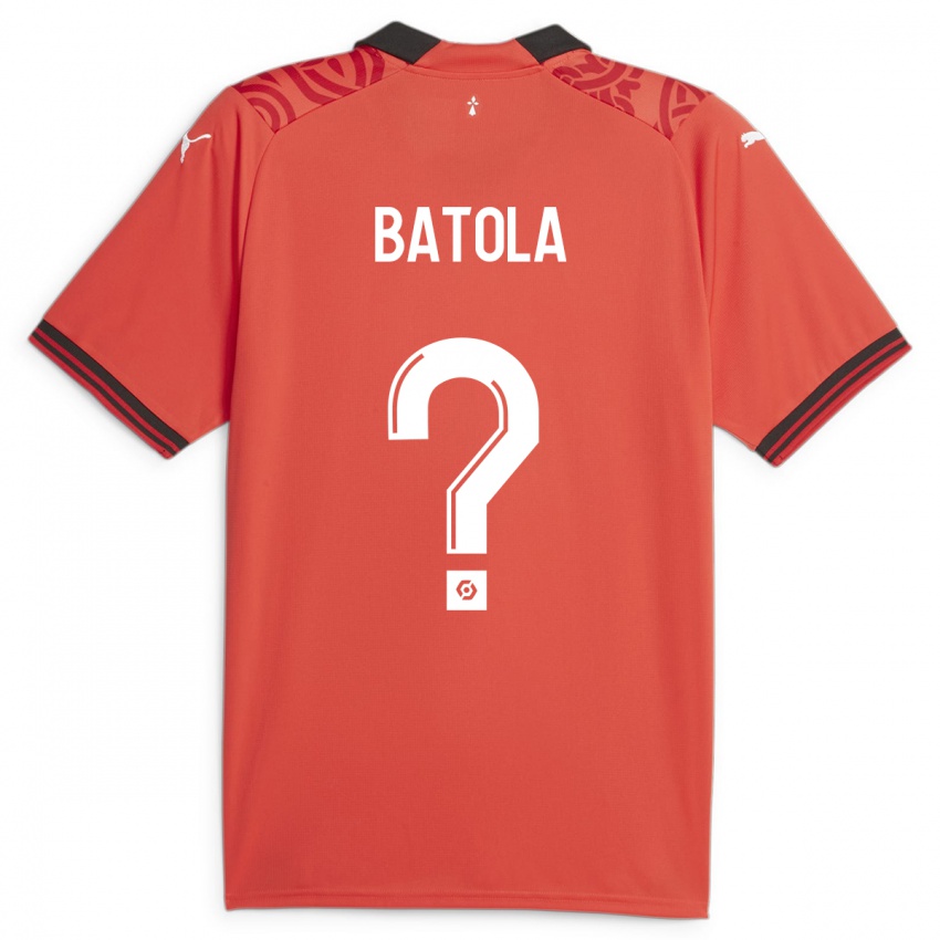 Niño Camiseta Yann Batola #0 Rojo 1ª Equipación 2023/24 La Camisa