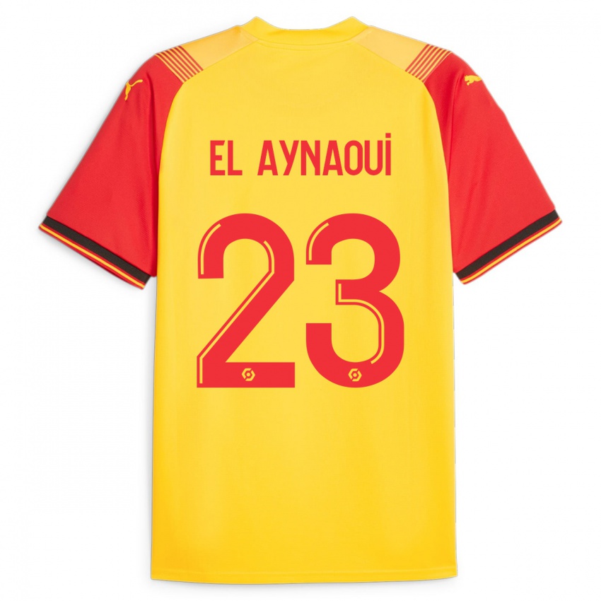 Niño Camiseta Neil El Aynaoui #23 Amarillo 1ª Equipación 2023/24 La Camisa