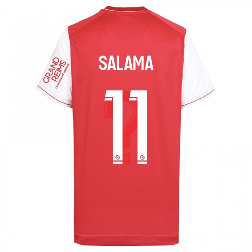 Niño Camiseta Amine Salama #11 Rojo 1ª Equipación 2023/24 La Camisa