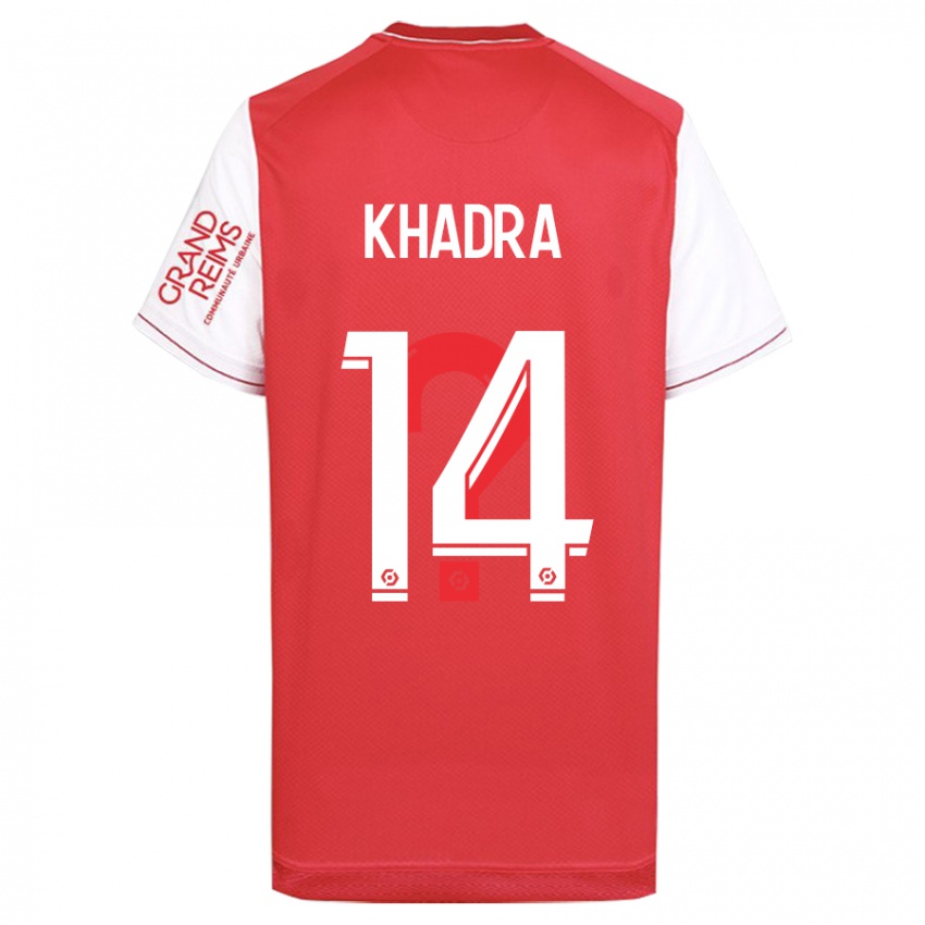 Niño Camiseta Reda Khadra #14 Rojo 1ª Equipación 2023/24 La Camisa