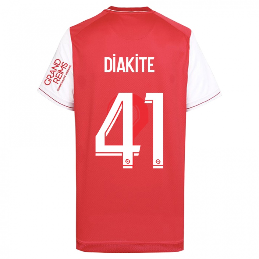 Niño Camiseta Ibrahim Diakité #41 Rojo 1ª Equipación 2023/24 La Camisa