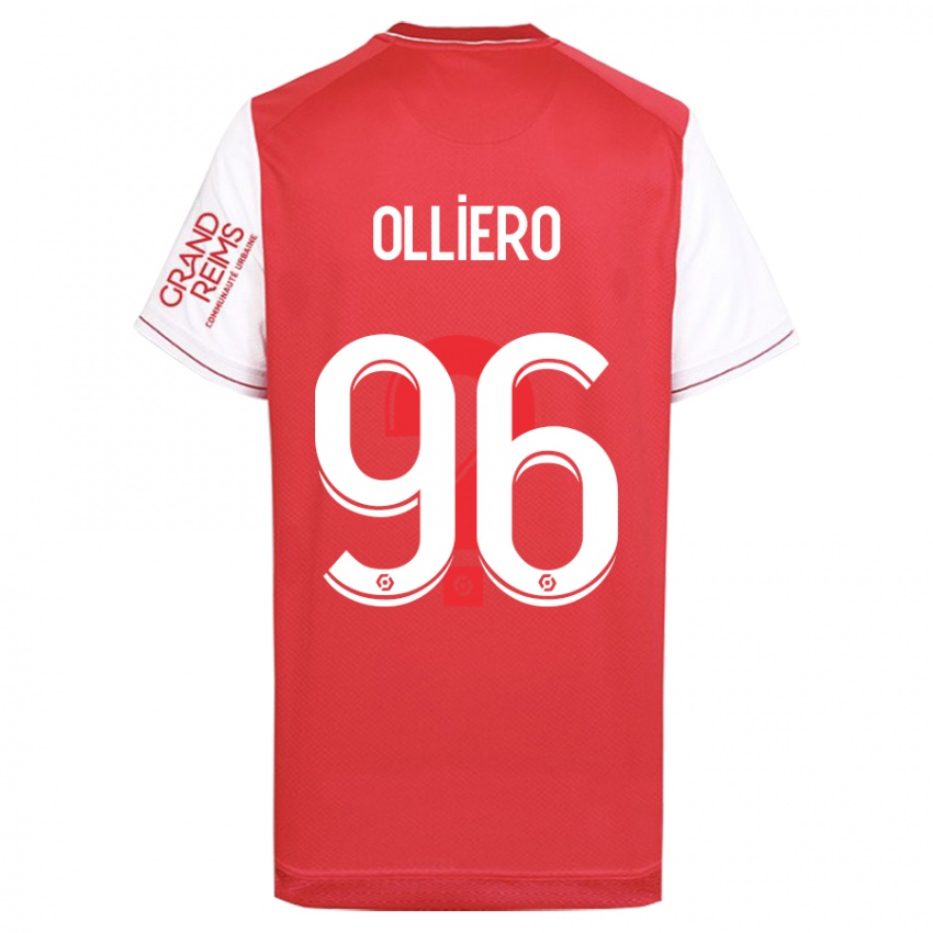 Niño Camiseta Alexandre Olliero #96 Rojo 1ª Equipación 2023/24 La Camisa