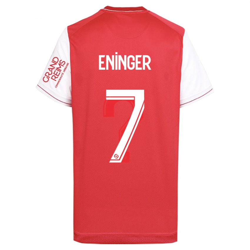 Niño Camiseta Thelma Eninger #7 Rojo 1ª Equipación 2023/24 La Camisa