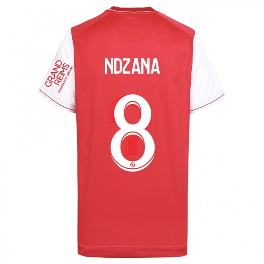 Niño Camiseta Colette Ndzana Fegue #8 Rojo 1ª Equipación 2023/24 La Camisa