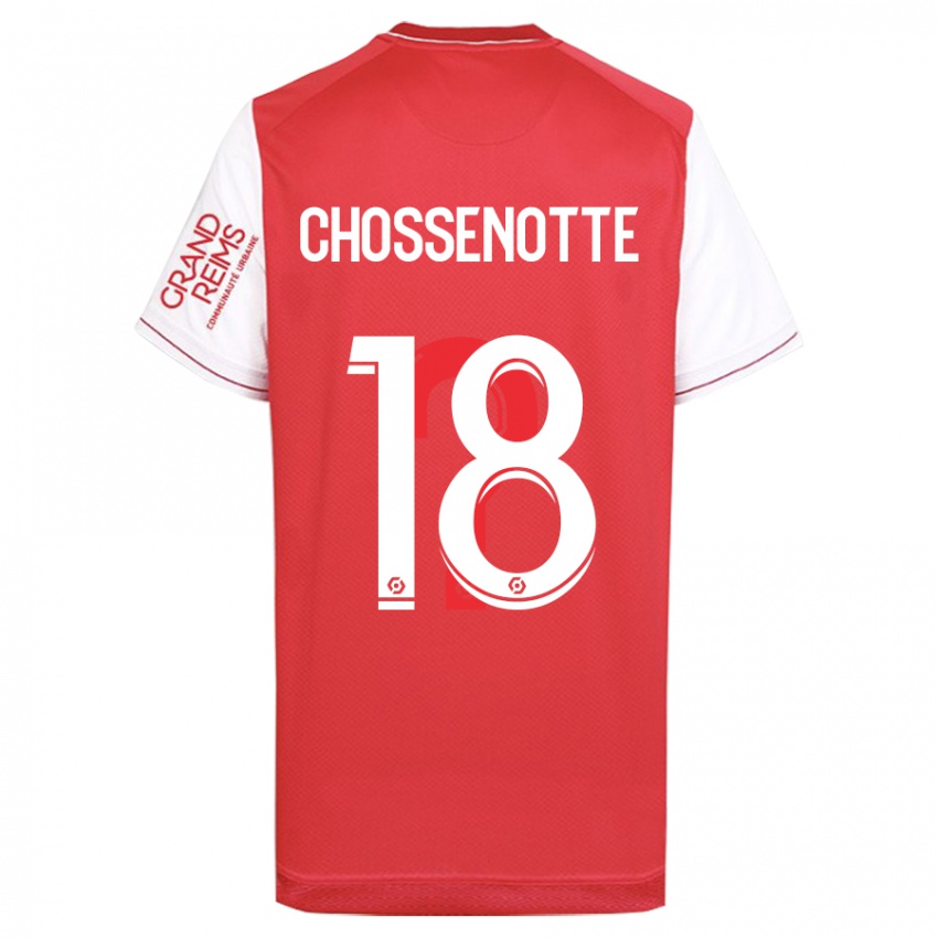 Niño Camiseta Shana Chossenotte #18 Rojo 1ª Equipación 2023/24 La Camisa