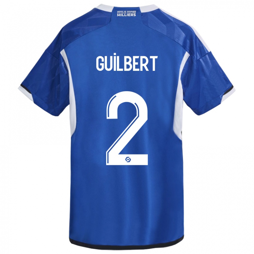 Niño Camiseta Frédéric Guilbert #2 Azul 1ª Equipación 2023/24 La Camisa