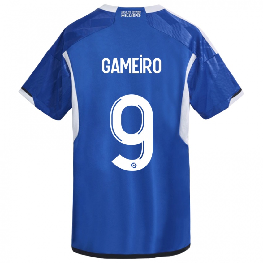 Niño Camiseta Kévin Gameiro #9 Azul 1ª Equipación 2023/24 La Camisa