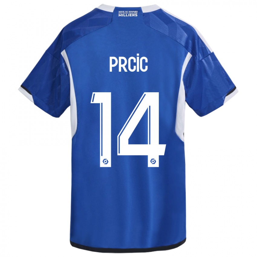 Niño Camiseta Sanjin Prcic #14 Azul 1ª Equipación 2023/24 La Camisa