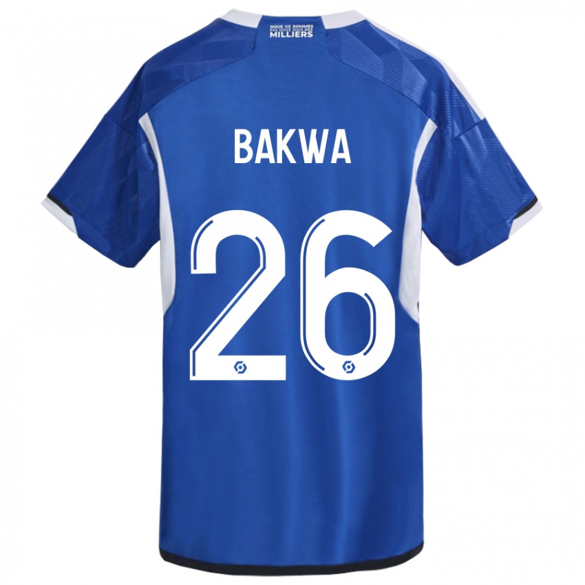 Niño Camiseta Dilane Bakwa #26 Azul 1ª Equipación 2023/24 La Camisa