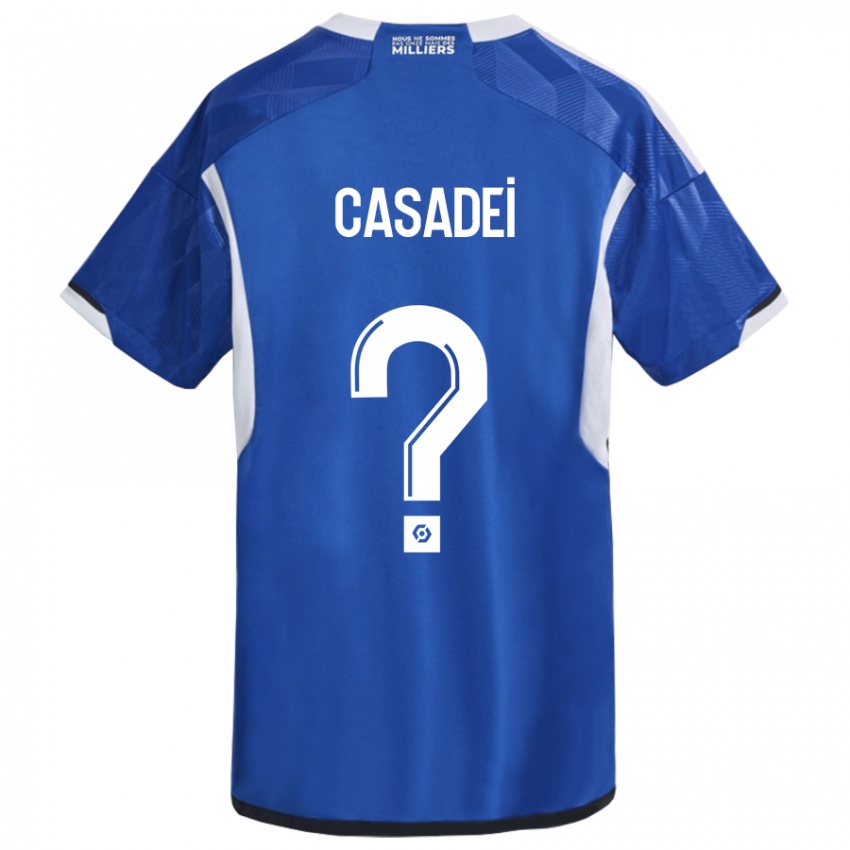 Niño Camiseta Alexis Casadei #0 Azul 1ª Equipación 2023/24 La Camisa