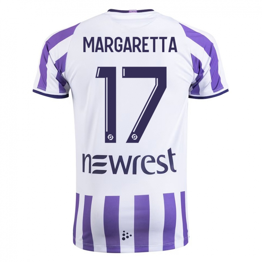 Niño Camiseta Jessica Margaretta #17 Blanco 1ª Equipación 2023/24 La Camisa