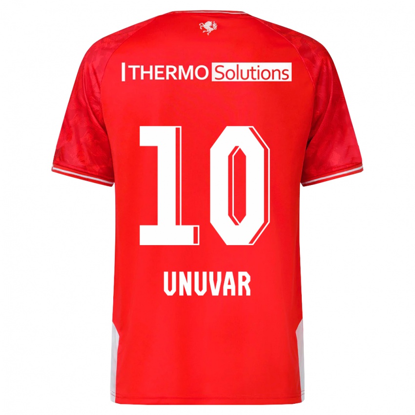 Niño Camiseta Naci Ünüvar #10 Rojo 1ª Equipación 2023/24 La Camisa