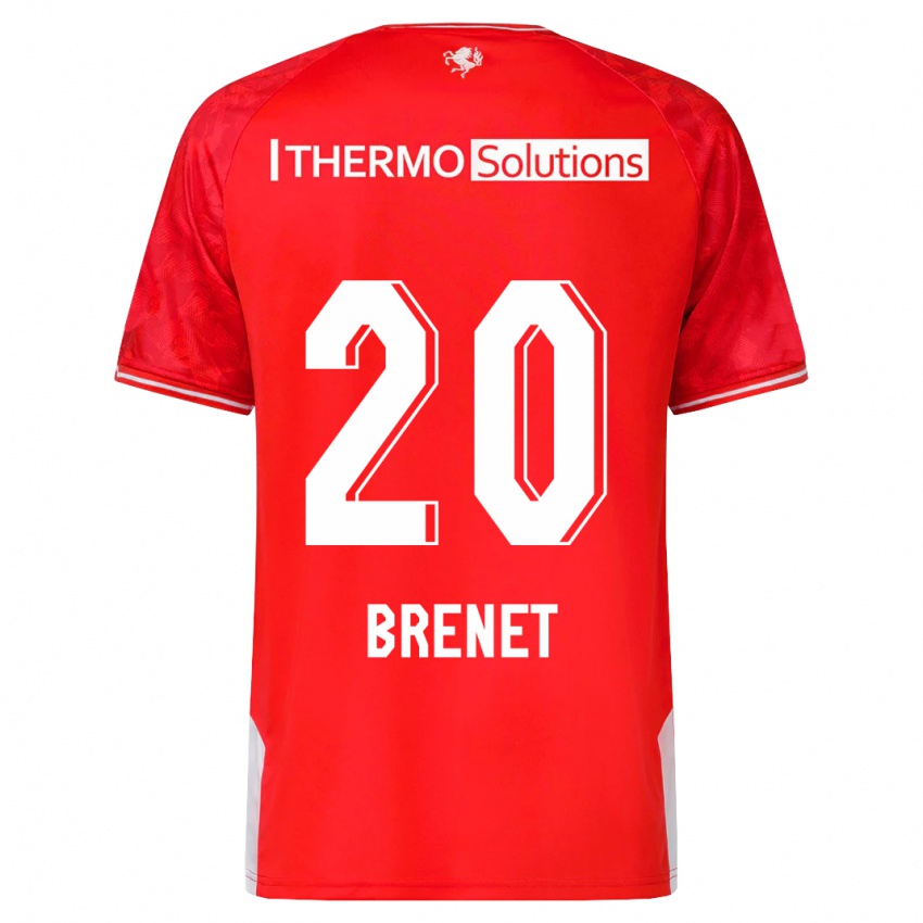 Niño Camiseta Joshua Brenet #20 Rojo 1ª Equipación 2023/24 La Camisa