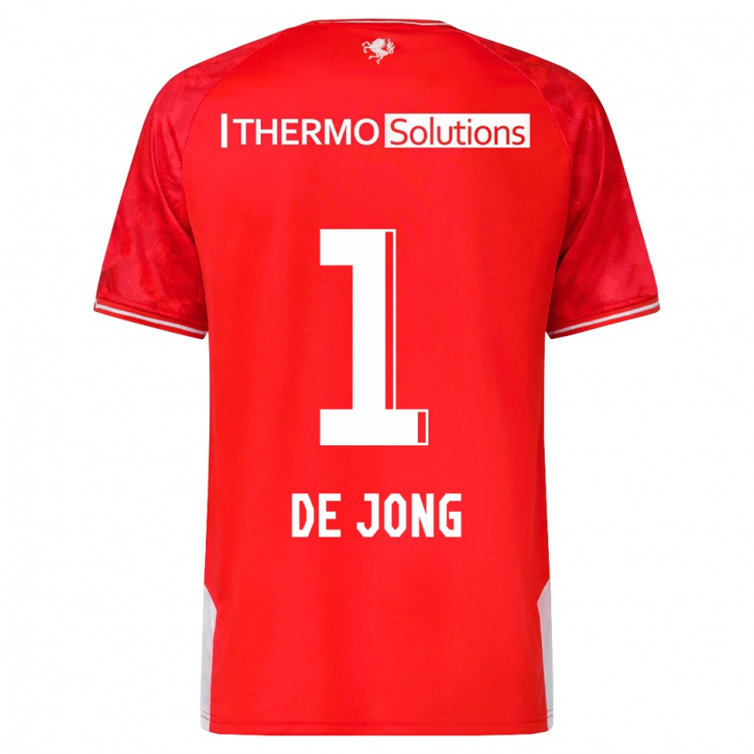 Niño Camiseta Daniëlle De Jong #1 Rojo 1ª Equipación 2023/24 La Camisa
