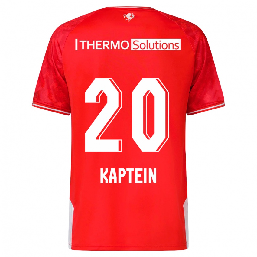 Niño Camiseta Wieke Kaptein #20 Rojo 1ª Equipación 2023/24 La Camisa