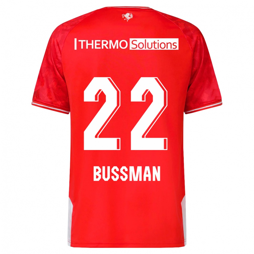 Niño Camiseta Fiene Bussman #22 Rojo 1ª Equipación 2023/24 La Camisa