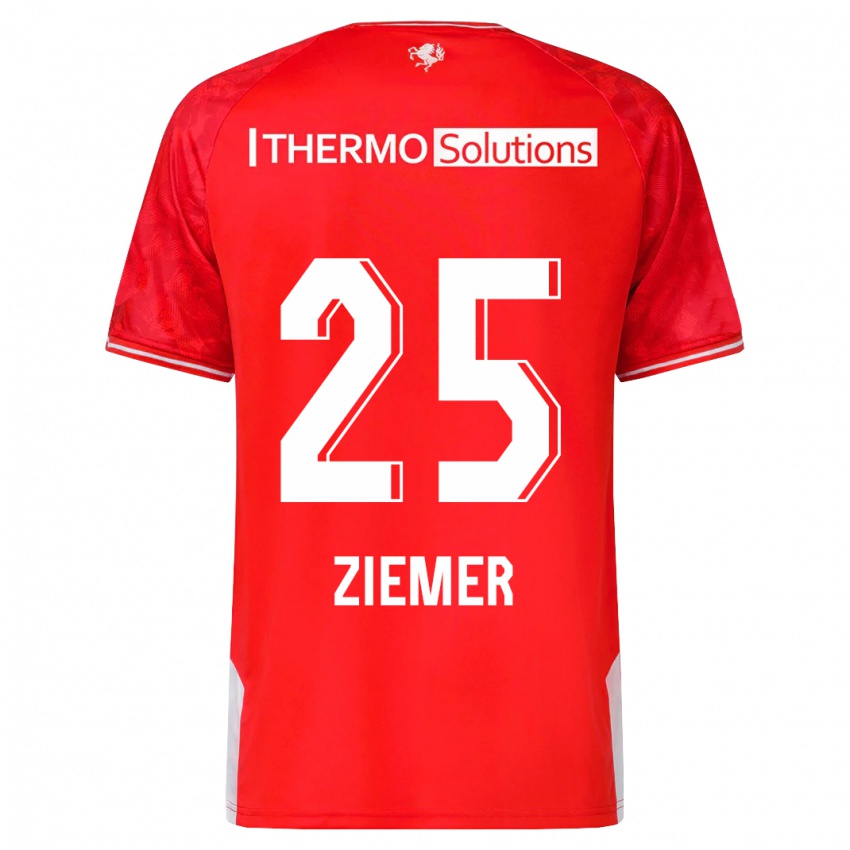 Niño Camiseta Taylor Ziemer #25 Rojo 1ª Equipación 2023/24 La Camisa