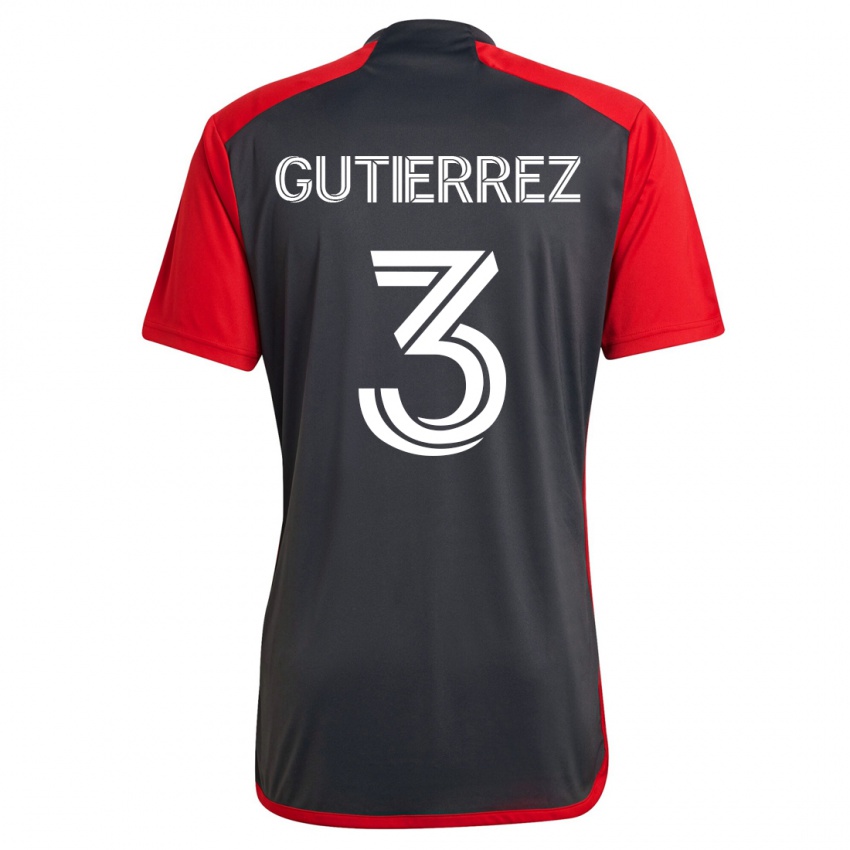 Niño Camiseta Cristián Gutiérrez #3 Gris 1ª Equipación 2023/24 La Camisa