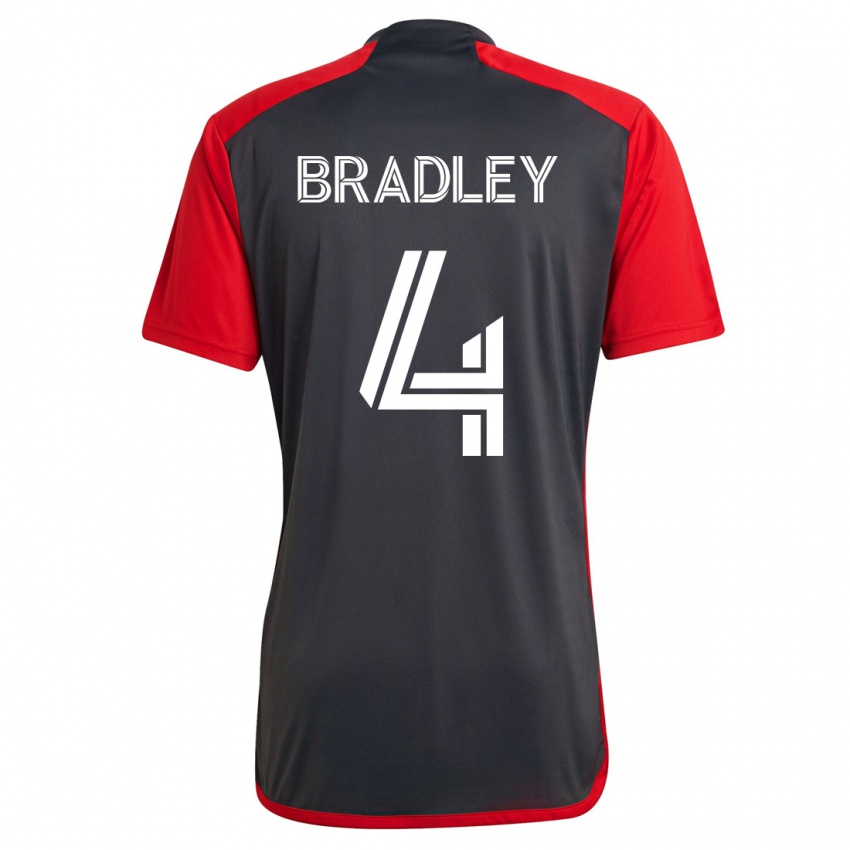 Niño Camiseta Michael Bradley #4 Gris 1ª Equipación 2023/24 La Camisa
