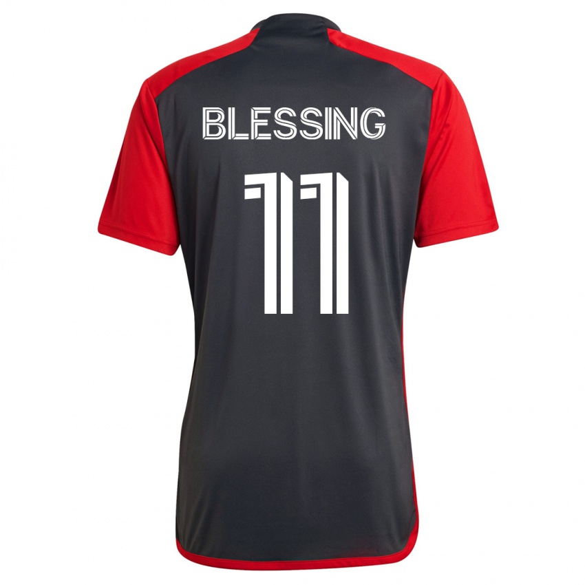 Niño Camiseta Latif Blessing #11 Gris 1ª Equipación 2023/24 La Camisa