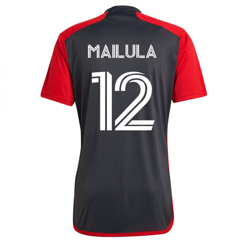 Niño Camiseta Cassius Mailula #12 Gris 1ª Equipación 2023/24 La Camisa
