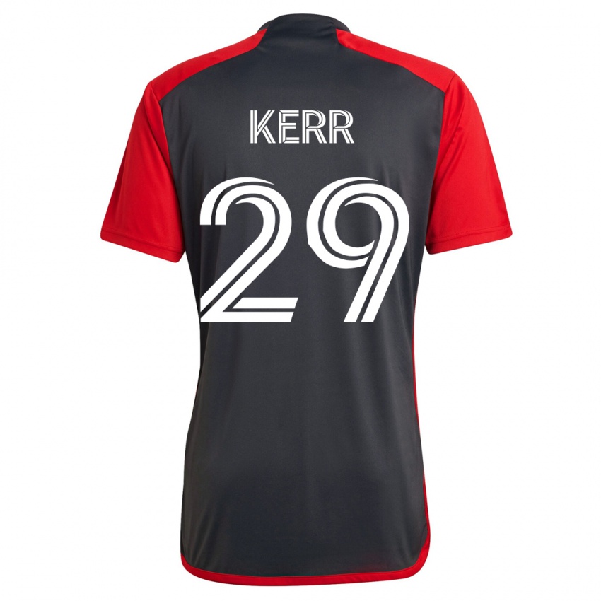Niño Camiseta Deandre Kerr #29 Gris 1ª Equipación 2023/24 La Camisa
