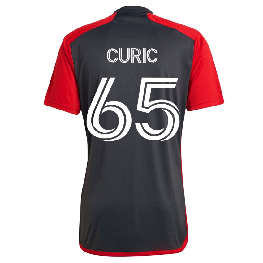 Niño Camiseta Antony Curic #65 Gris 1ª Equipación 2023/24 La Camisa