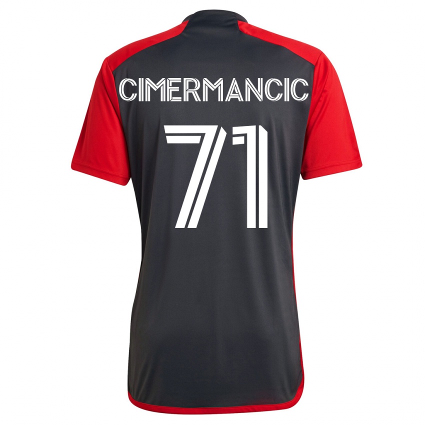 Niño Camiseta Markus Cimermancic #71 Gris 1ª Equipación 2023/24 La Camisa