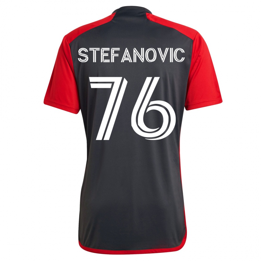 Niño Camiseta Lazar Stefanovic #76 Gris 1ª Equipación 2023/24 La Camisa