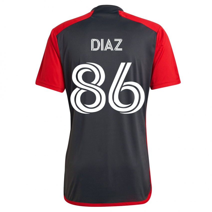 Niño Camiseta Alec Díaz #86 Gris 1ª Equipación 2023/24 La Camisa