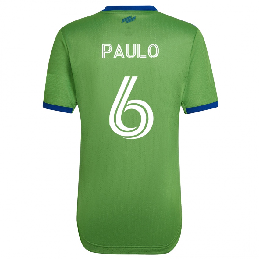 Niño Camiseta João Paulo #6 Verde 1ª Equipación 2023/24 La Camisa