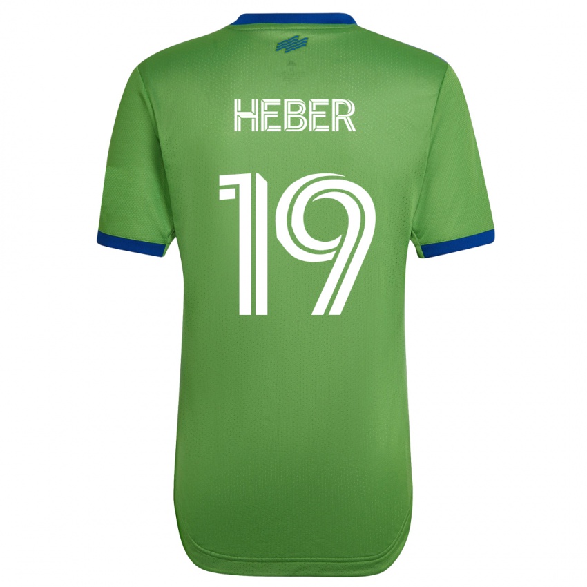 Niño Camiseta Héber #19 Verde 1ª Equipación 2023/24 La Camisa