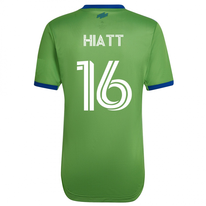 Niño Camiseta Samantha Hiatt #16 Verde 1ª Equipación 2023/24 La Camisa