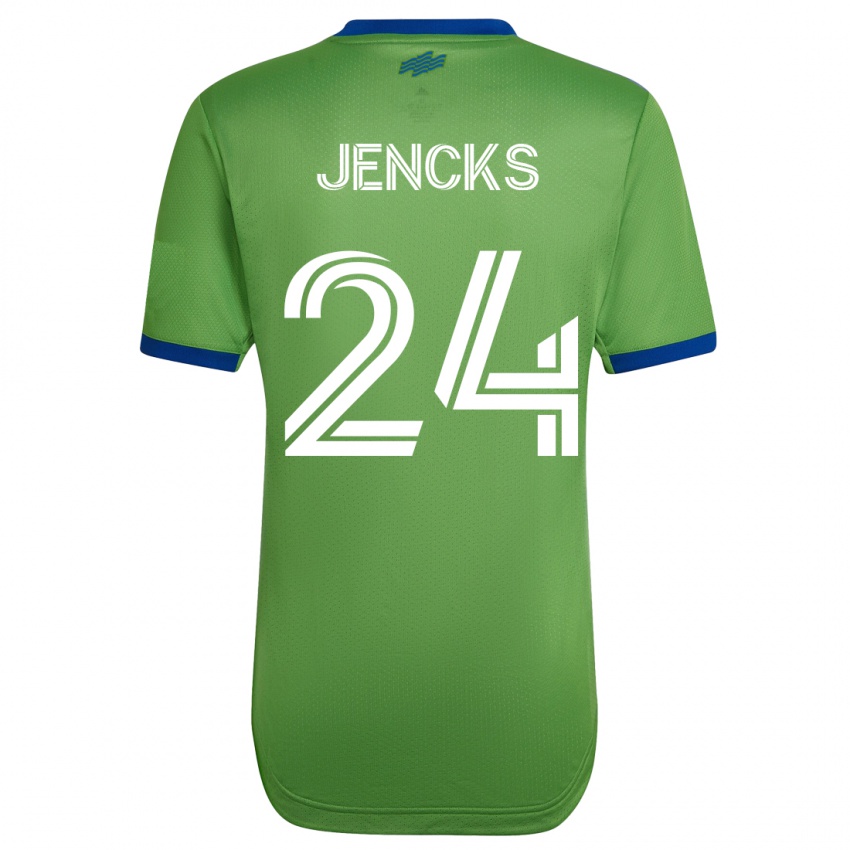 Niño Camiseta India Jencks #24 Verde 1ª Equipación 2023/24 La Camisa