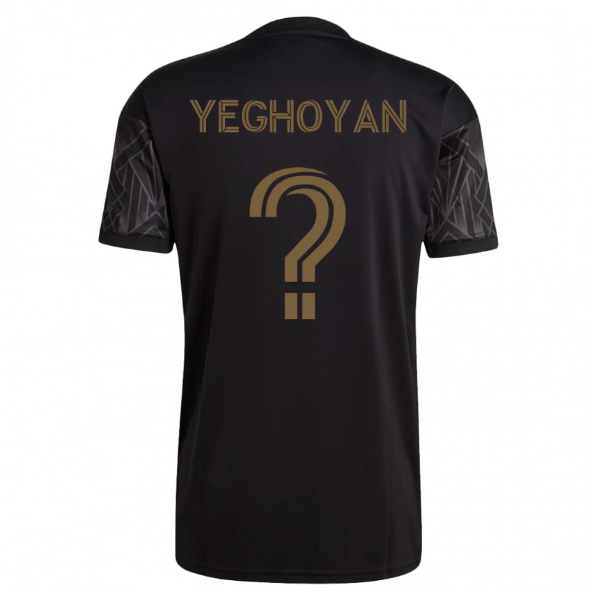 Niño Camiseta David Yeghoyan #0 Negro 1ª Equipación 2023/24 La Camisa