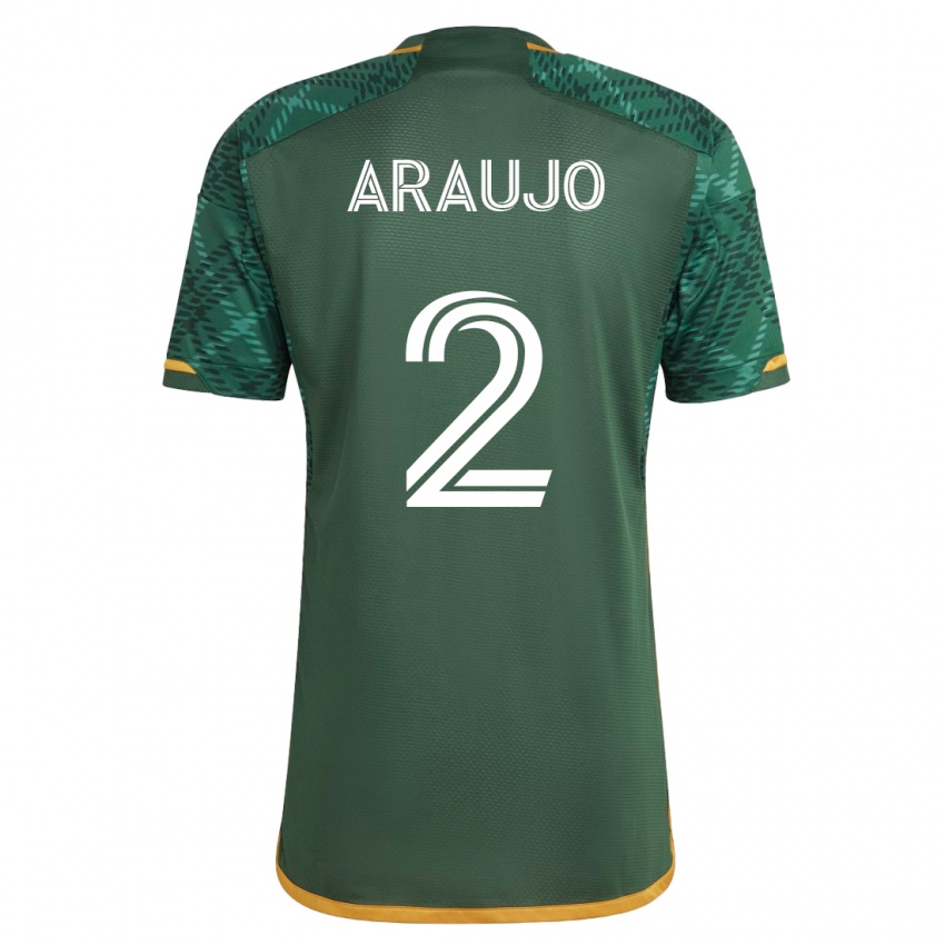 Niño Camiseta Miguel Araujo #2 Verde 1ª Equipación 2023/24 La Camisa